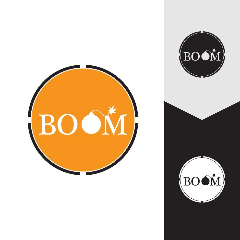 Boom-Symbol Vektor Hintergrund