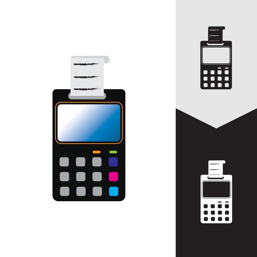 kreditkortsmaskin. bankomat för pengar. betalning terminal illustration vektor