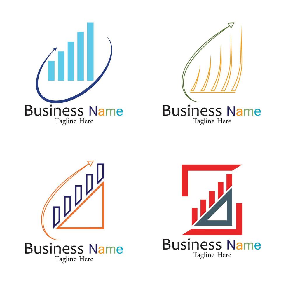 Business Marketing und Finanzen Vektor-Logo-Konzept-Template-Design vektor