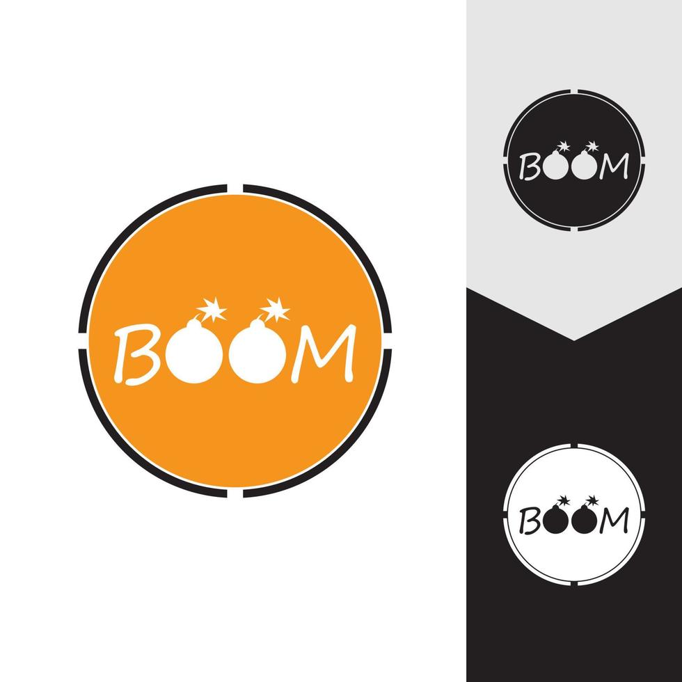 Boom-Symbol Vektor Hintergrund