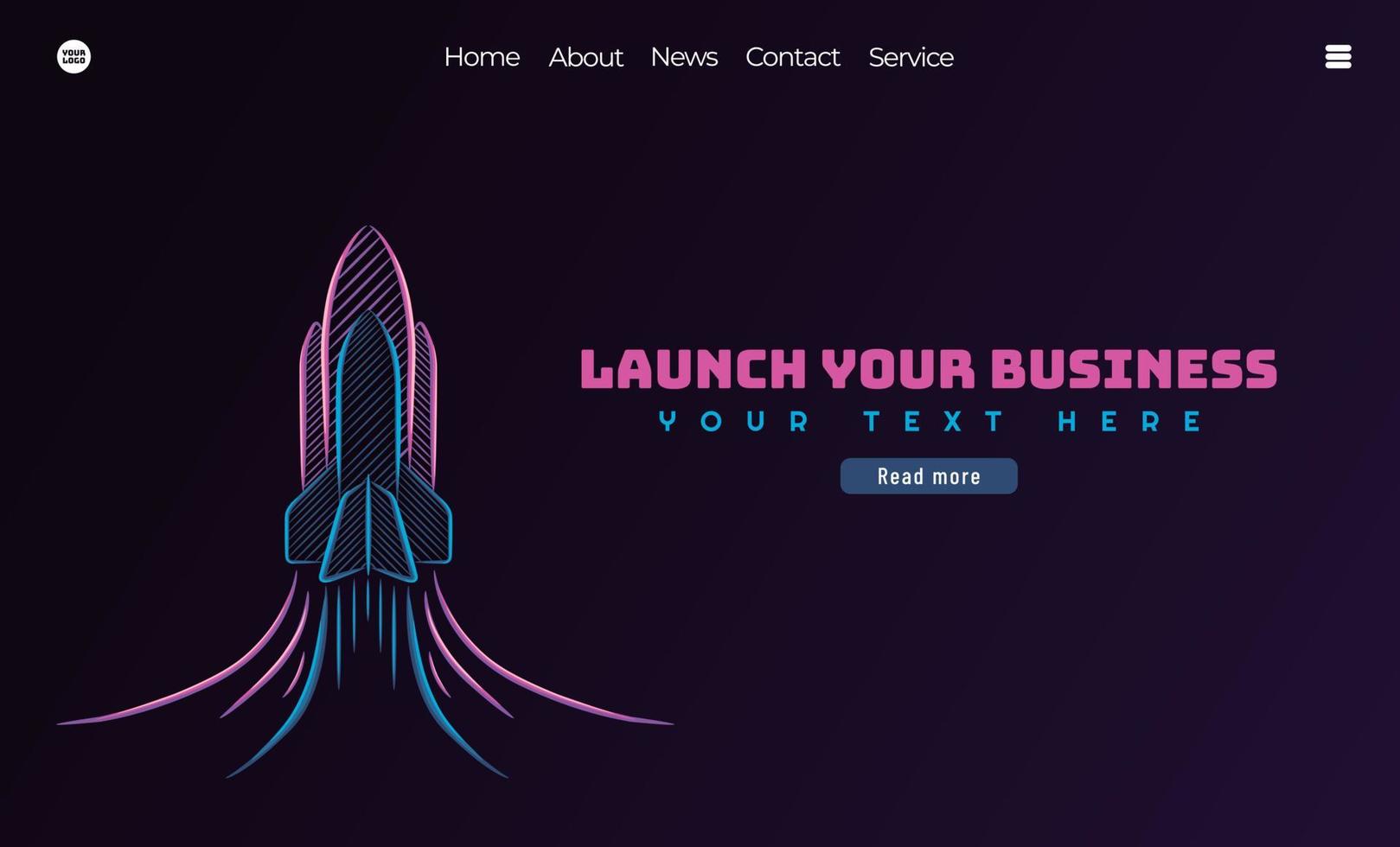 Startup-Geschäftskonzept. startprozess für geschäftsprojekte mit raketenillustration. kann für Web-Landing-Page, Banner, mobile App verwendet werden. Vektor-Illustration. vektor