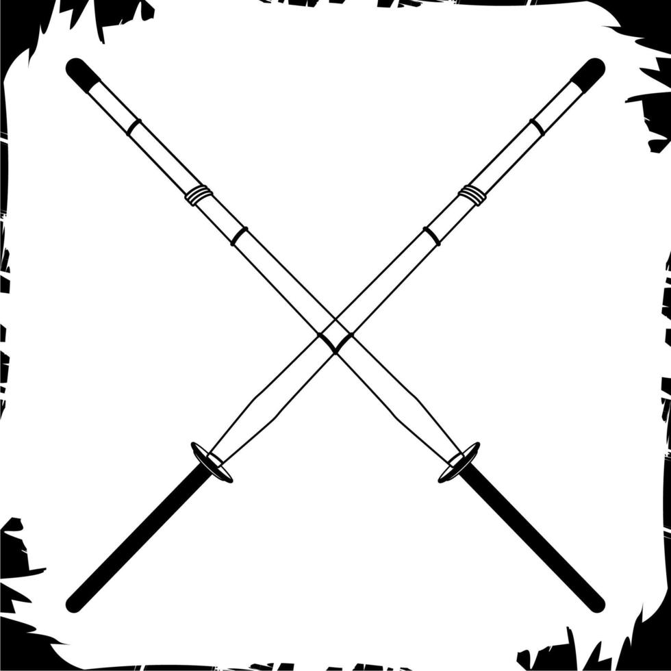 Vektorobjekte Abbildung Symbol Shinai vektor