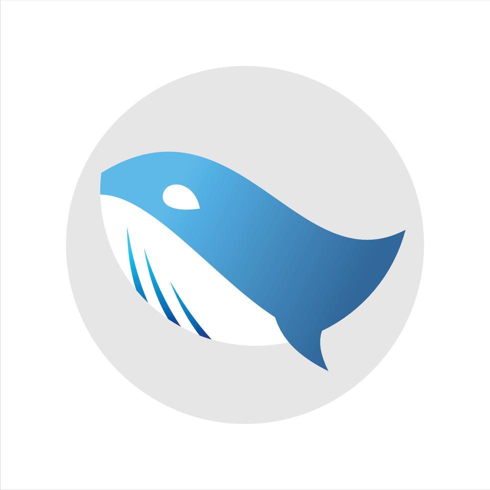 Orca-Wal-Splash-Logo vektor