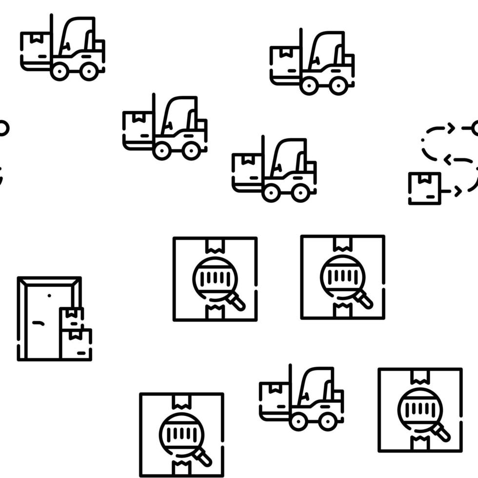 logistiktjänst vektor sömlösa mönster