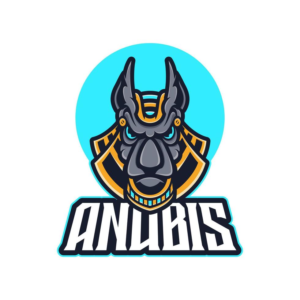 anubis logotyp maskot illustrationer vektor