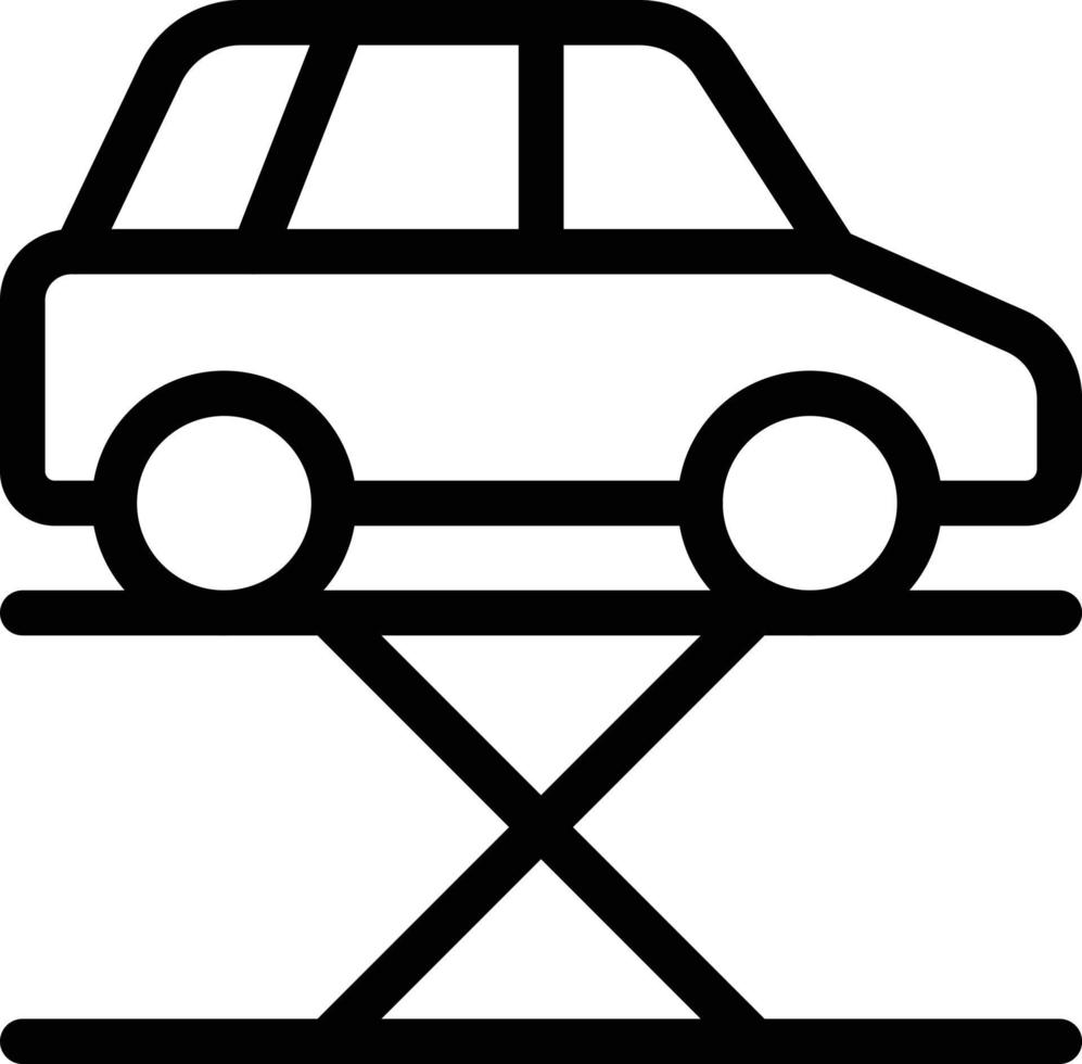 Autohebevektorillustration auf einem Hintergrund Premium-Qualitätssymbole Vektorsymbole für Konzept und Grafikdesign. vektor