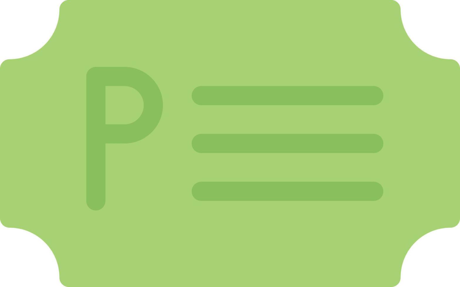 Parkschein-Vektorillustration auf einem Hintergrund. Premium-Qualitätssymbole. Vektorsymbole für Konzept und Grafikdesign. vektor