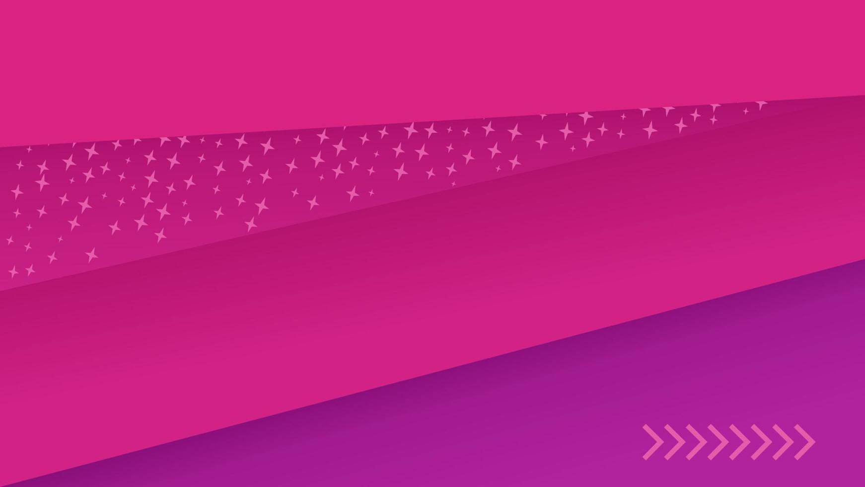 modernes rosafarbenes abstraktes Hintergrunddesign mit leuchtenden Sternen für Banner vektor