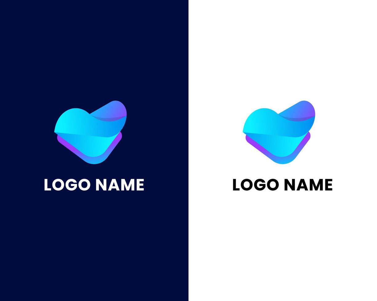 buchstabe v moderne logo-design-vorlage vektor