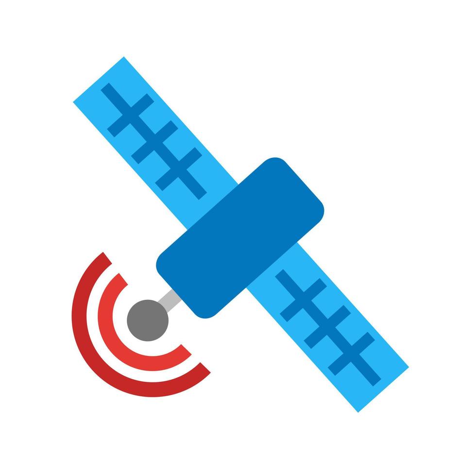 Satelliten-II-Liniensymbol vektor