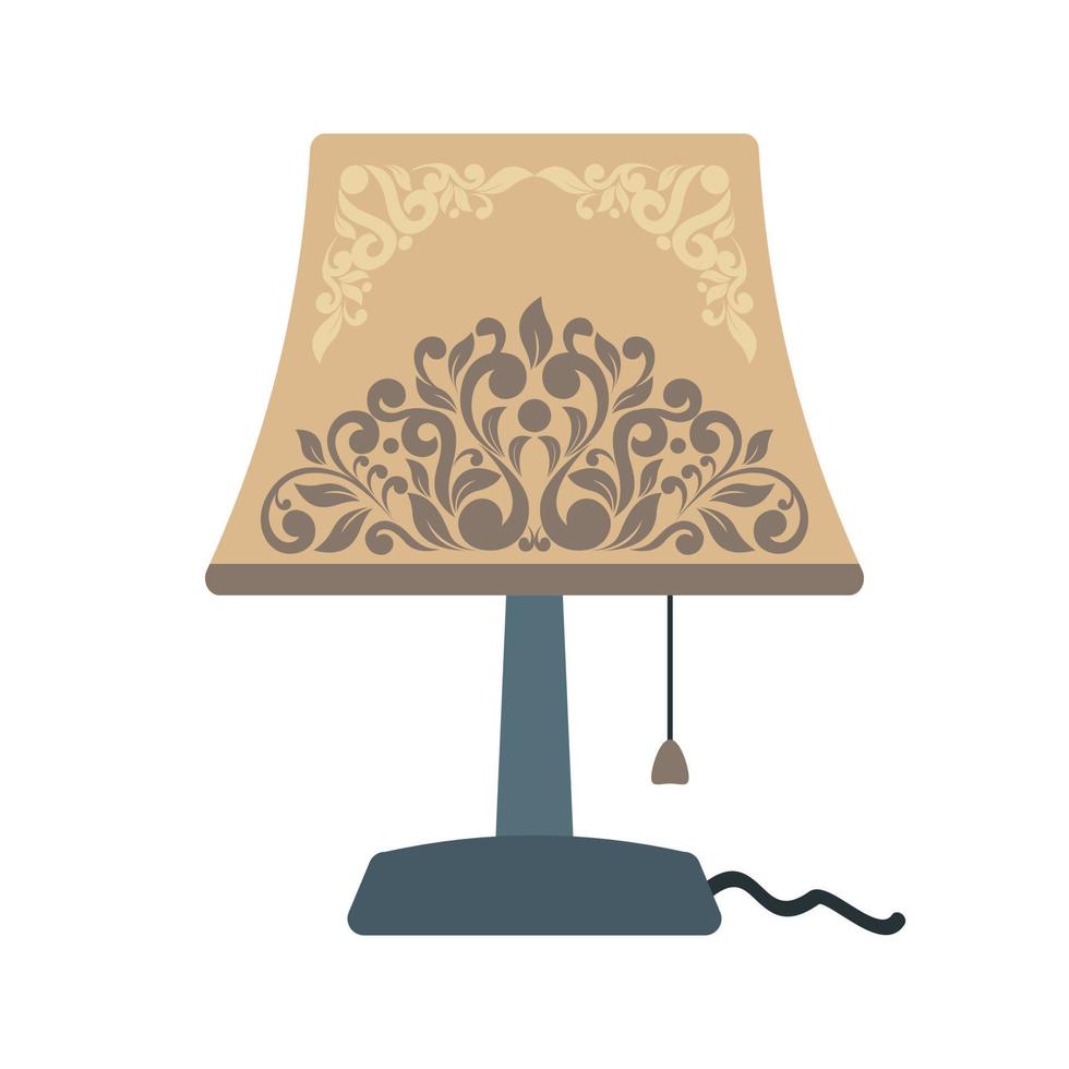 dekoration lamp linje ikon vektor