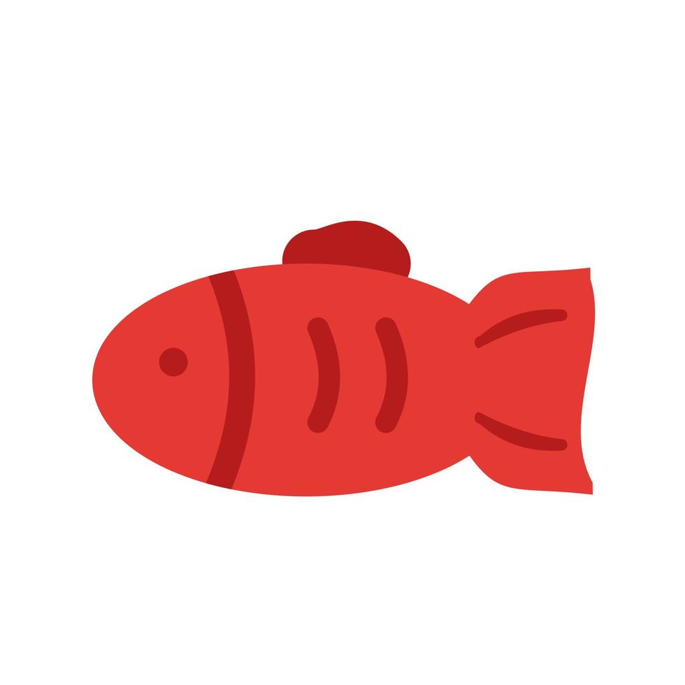 Haustier Fisch ii Liniensymbol vektor