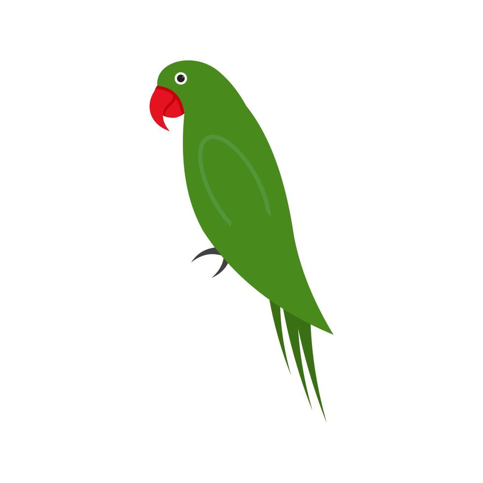 husdjur papegoja linje ikon vektor