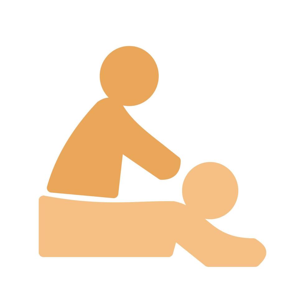 Symbol für die Massagelinie vektor