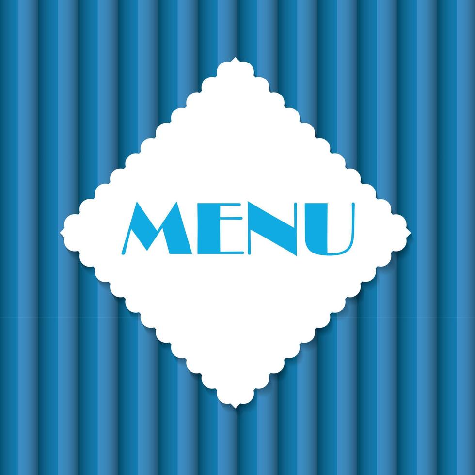 Restaurant-Menü-Vorlage-Vektor-Illustration vektor