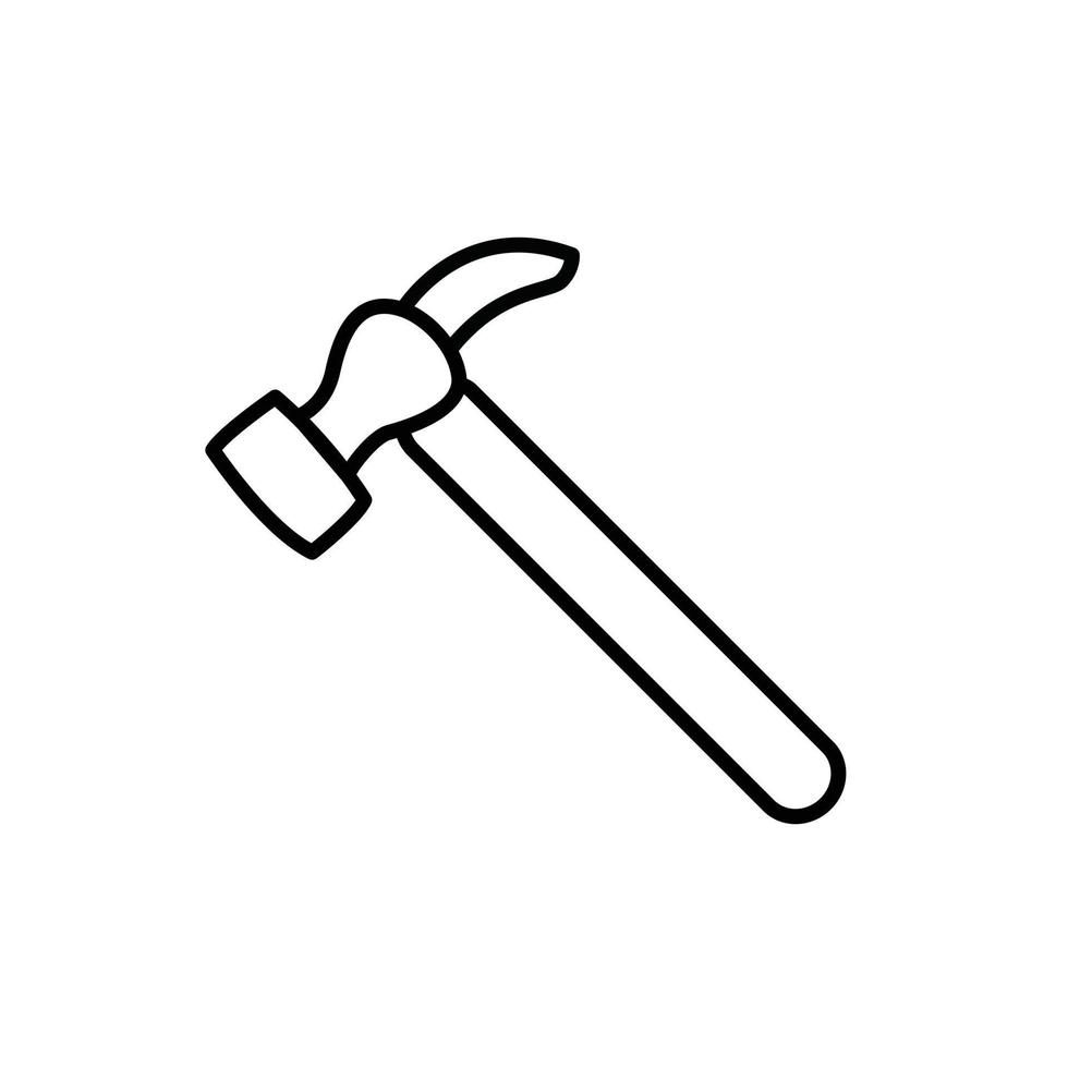 Hammer-Vektor für Website-Symbol-Icon-Präsentation vektor