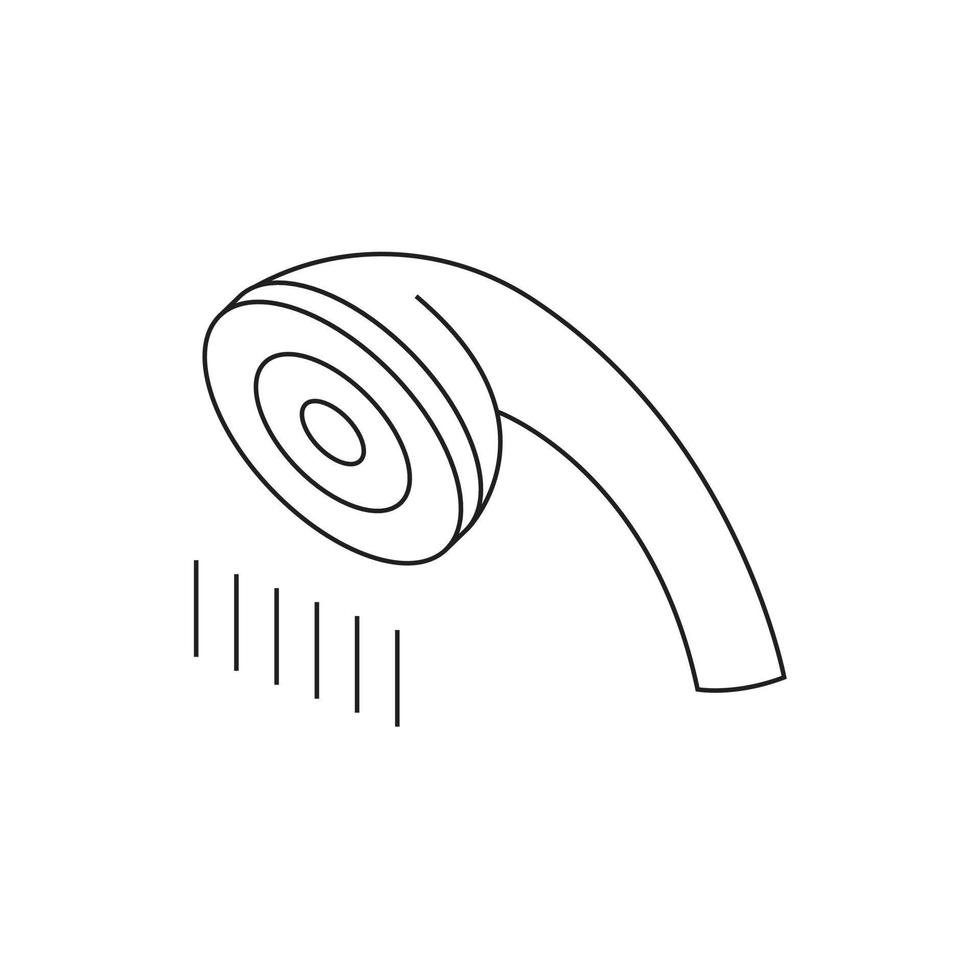 Dusche-Badezimmer-Vektor für Website-Symbol-Icon-Präsentation vektor