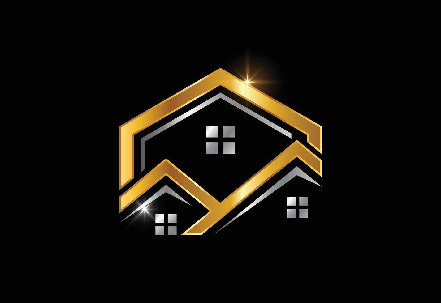 immobilienlogo, hauslogo, hauslogozeichensymbol vektor