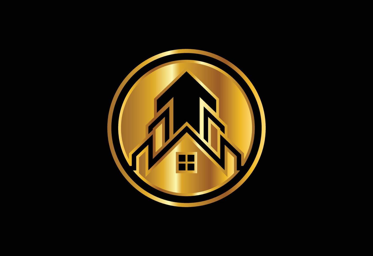 immobilienlogo, hauslogo, hauslogozeichensymbol vektor