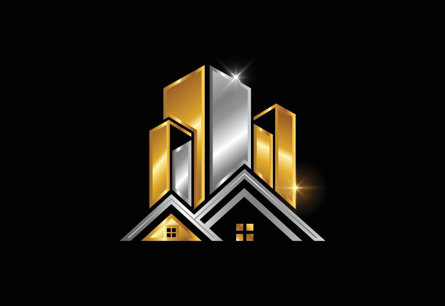 immobilienlogo, hauslogo, hauslogozeichensymbol vektor