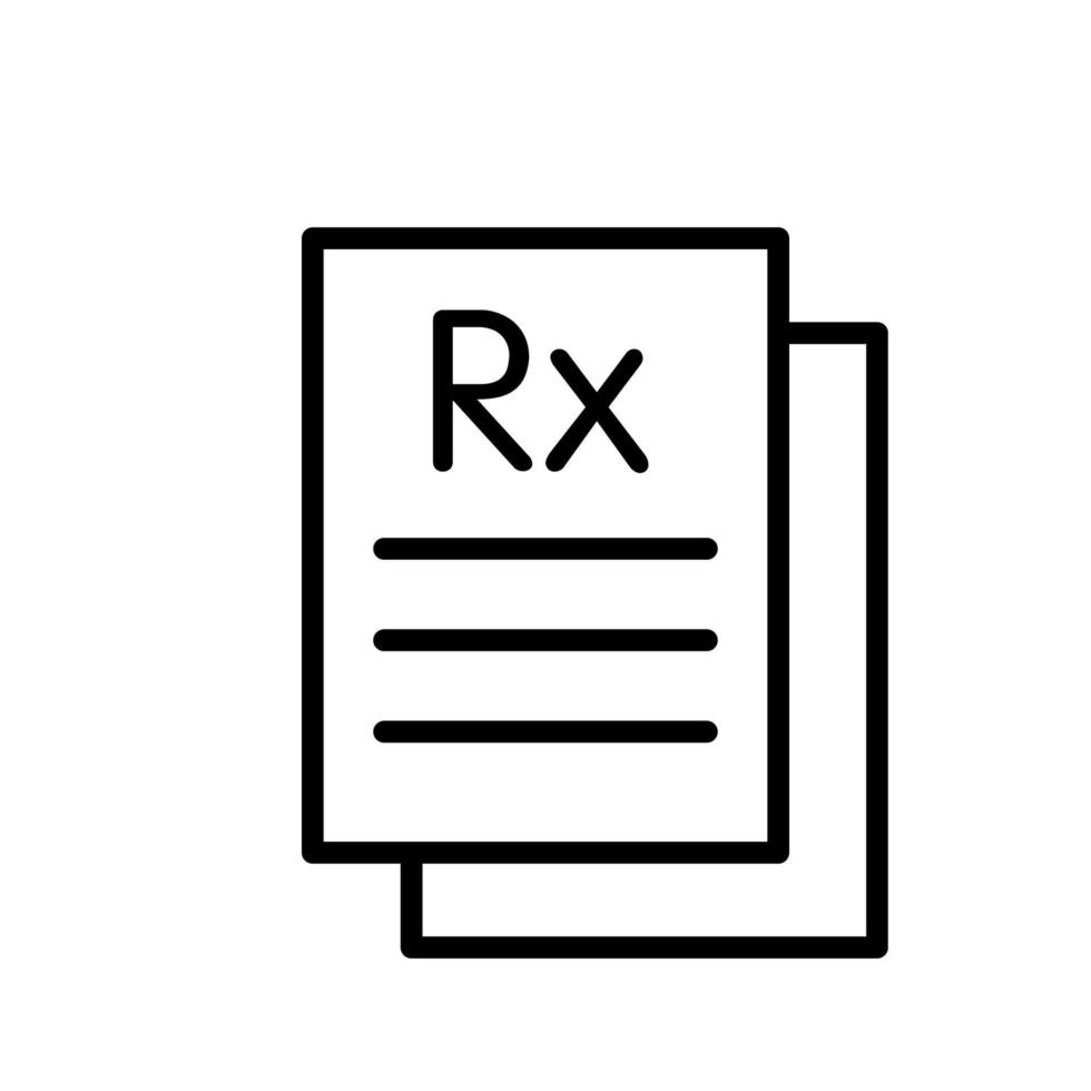 Abbildung Vektorgrafik des RX-Symbols vektor