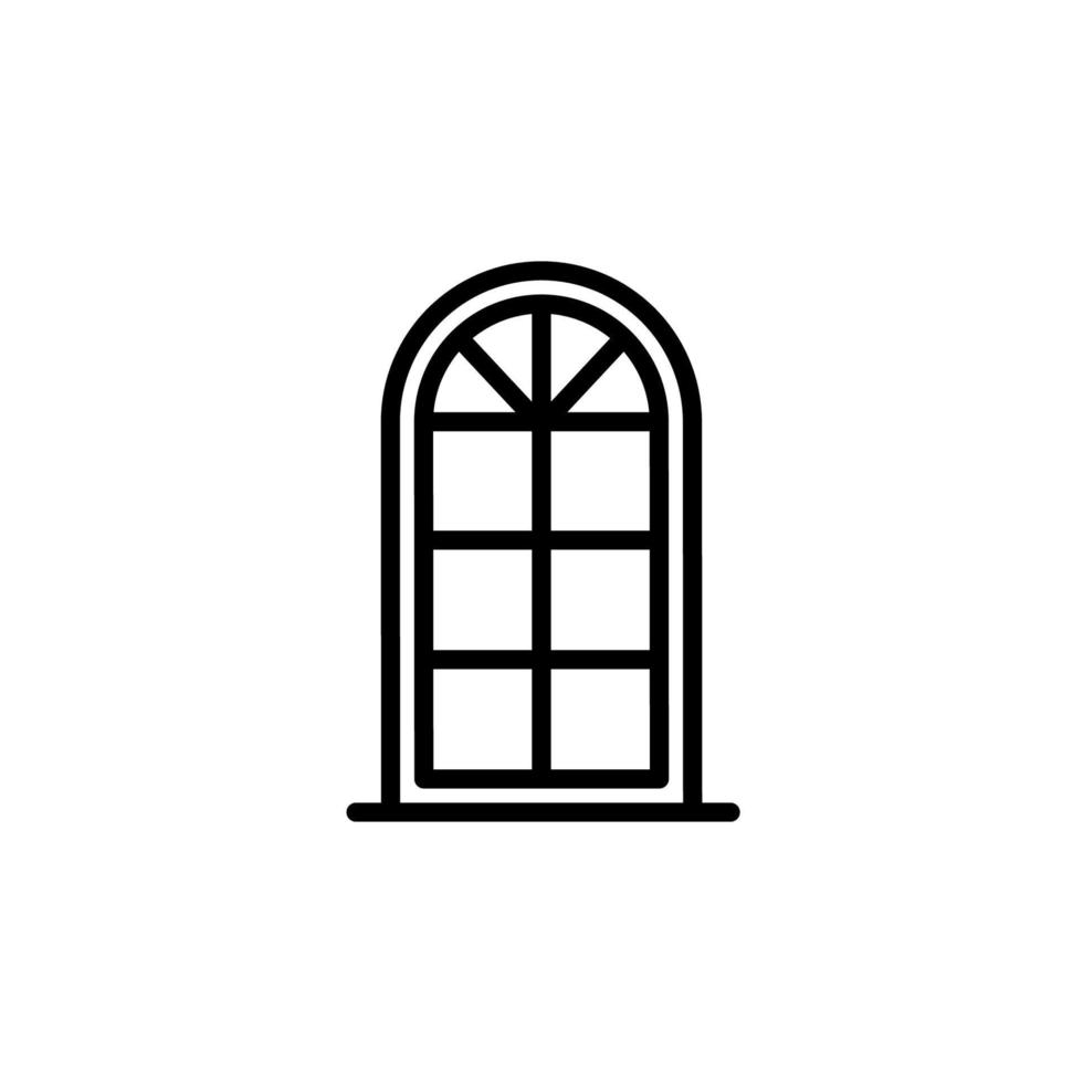 Abbildung Vektorgrafik des Fenstersymbols vektor