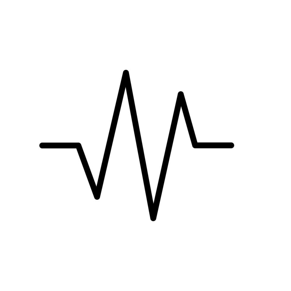 illustration vektorgrafik av hjärtat puls ikon vektor