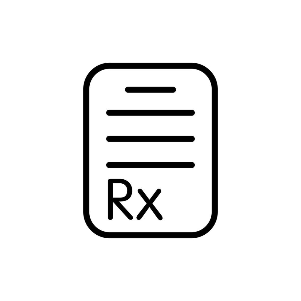 Abbildung Vektorgrafik des RX-Symbols vektor