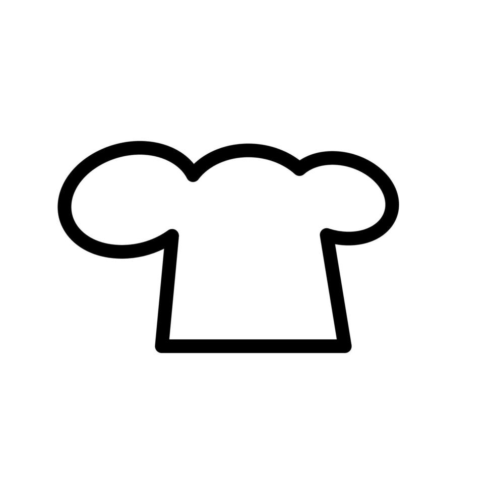 illustration vektorgrafik av kock hatt ikon vektor