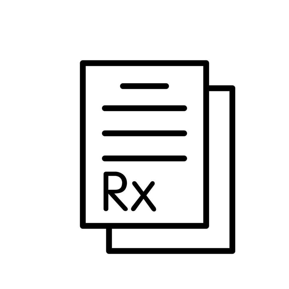 Abbildung Vektorgrafik des RX-Symbols vektor