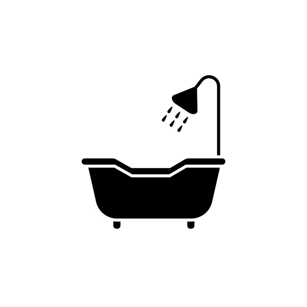 Abbildung Vektorgrafik Badewanne Symbol vektor