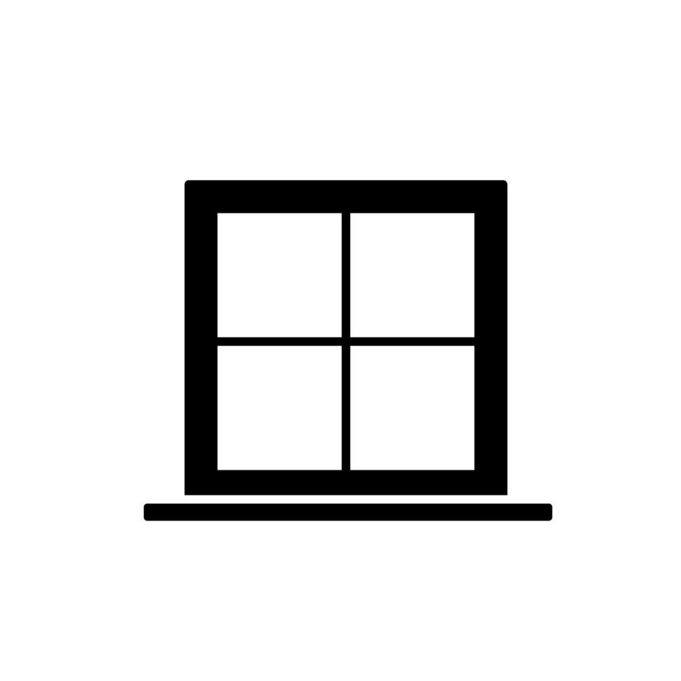 Abbildung Vektorgrafik des Fenstersymbols vektor