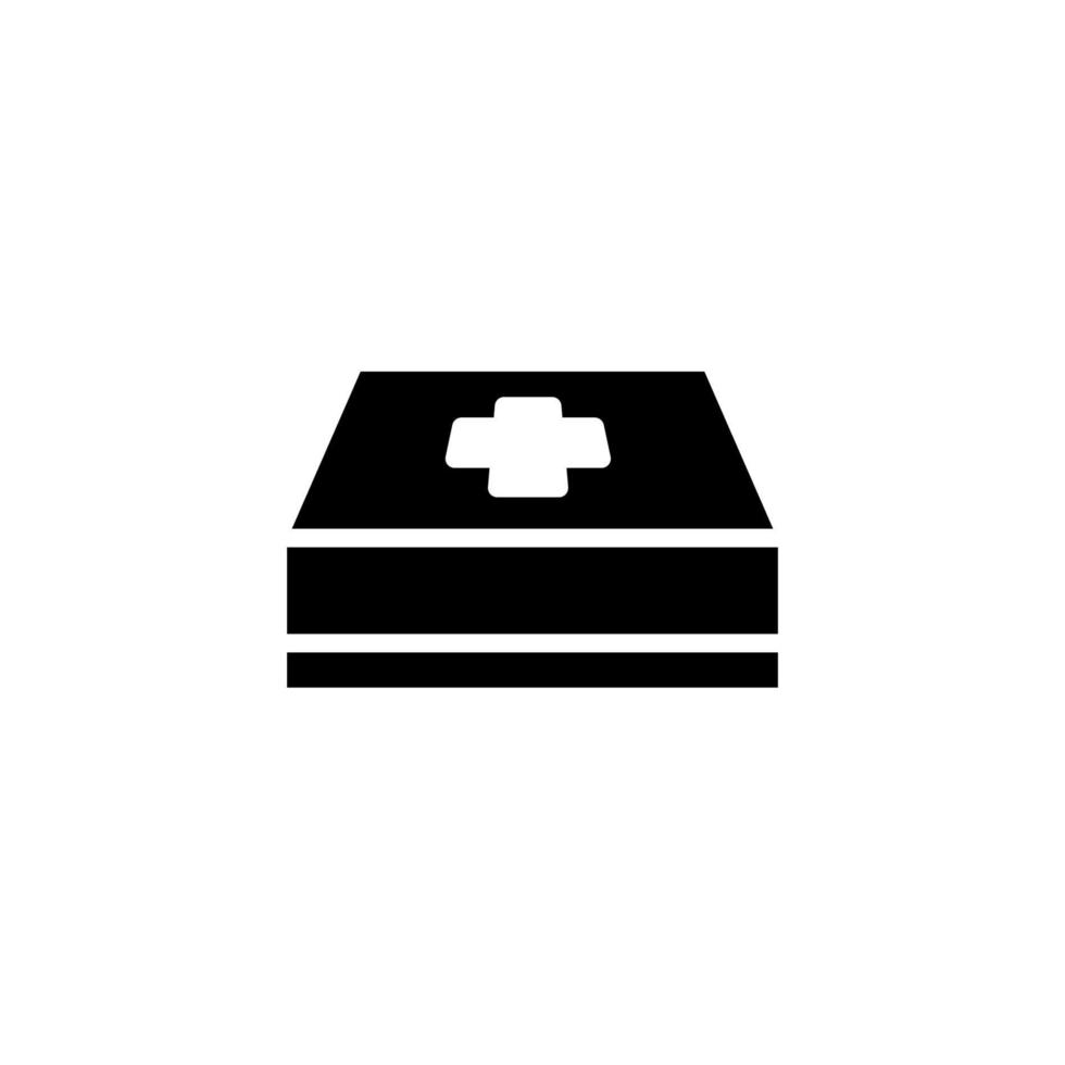 Illustrationsvektorgrafik der Erste-Hilfe-Medikamentenbox vektor