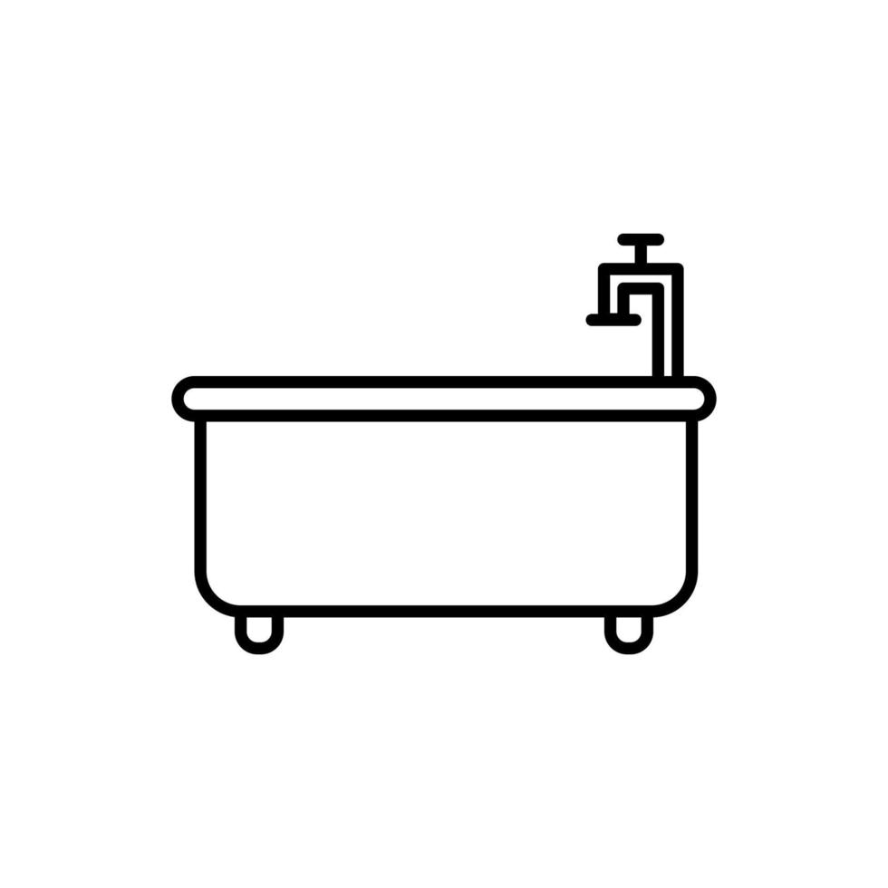 Abbildung Vektorgrafik Badewanne Symbol vektor