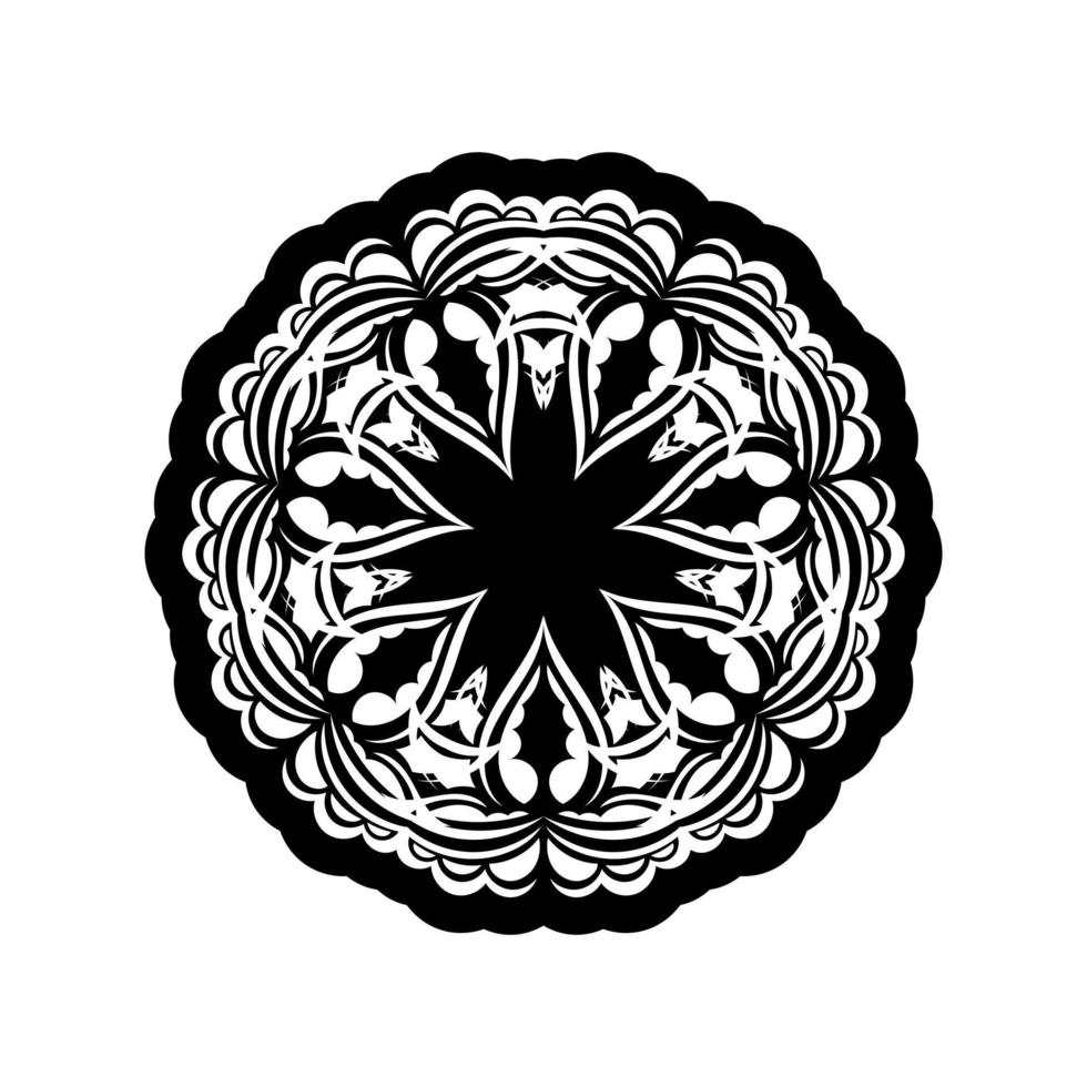 Mandala-Ornamente in Form einer Blume. gut für Tattoos, Drucke und Karten. Vektor-Illustration vektor