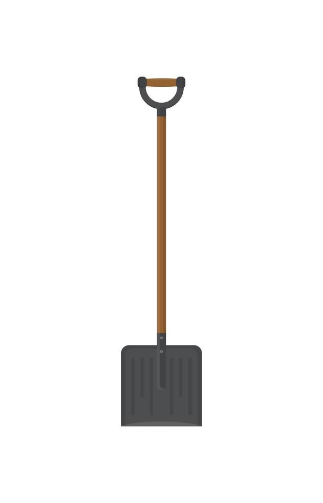 spade eller spade isolerad på vit bakgrund. arbetsredskap för utomhusaktiviteter, grävning, trädgårdsarbete. byggmaterial. vektor illustration