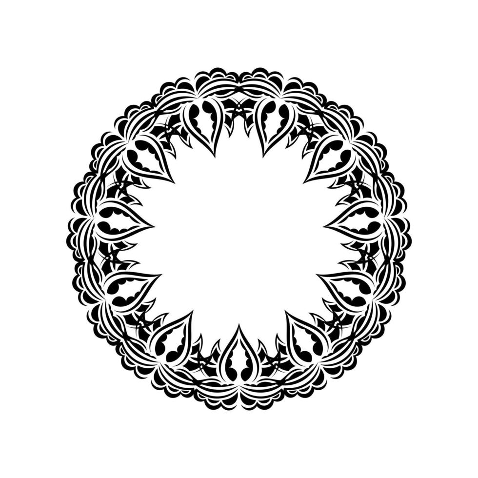 dekorativa ornament i form av en blomma. mandala bra för menyer, tryck och vykort. vektor illustration