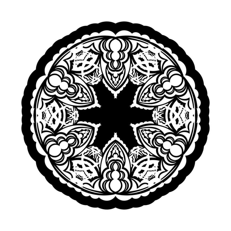 Mandala-Ornamente in Form einer Blume. gut für Logos, Tattoos, Drucke und Karten. isoliert auf weißem Hintergrund. Vektor-Illustration vektor