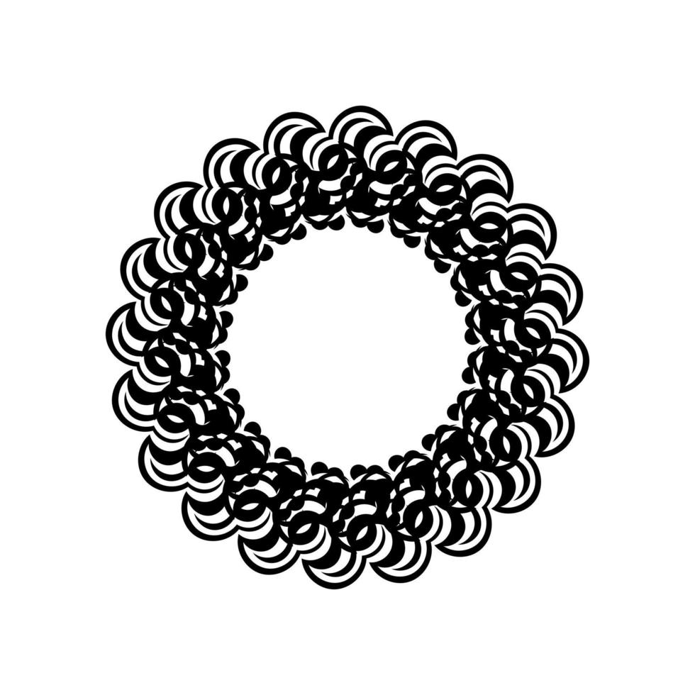 Keltische runde Verzierung auf weißem Hintergrund. Vektor-Illustration vektor