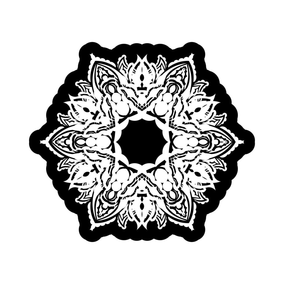 mandala ornament i form av en blomma. bra för logotyper, tryck och kort. vektor illustration
