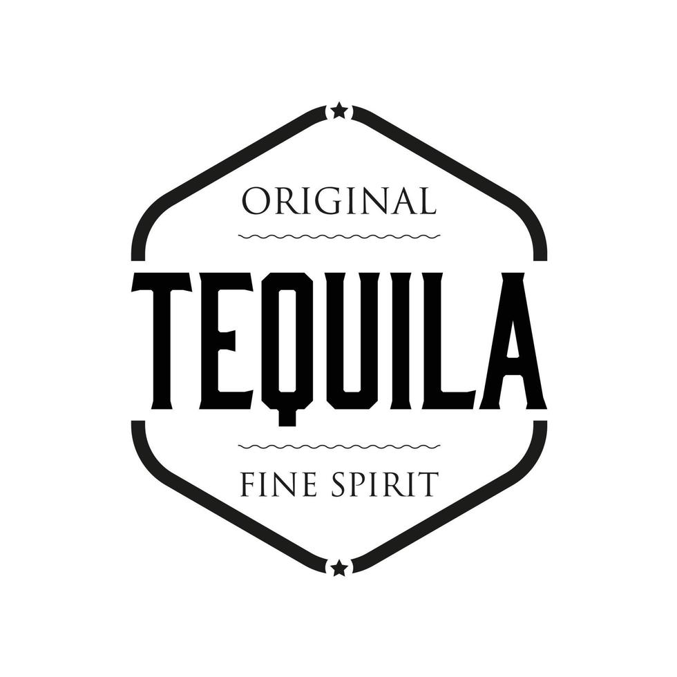 original tequila spirit sign vintage stempel vektor