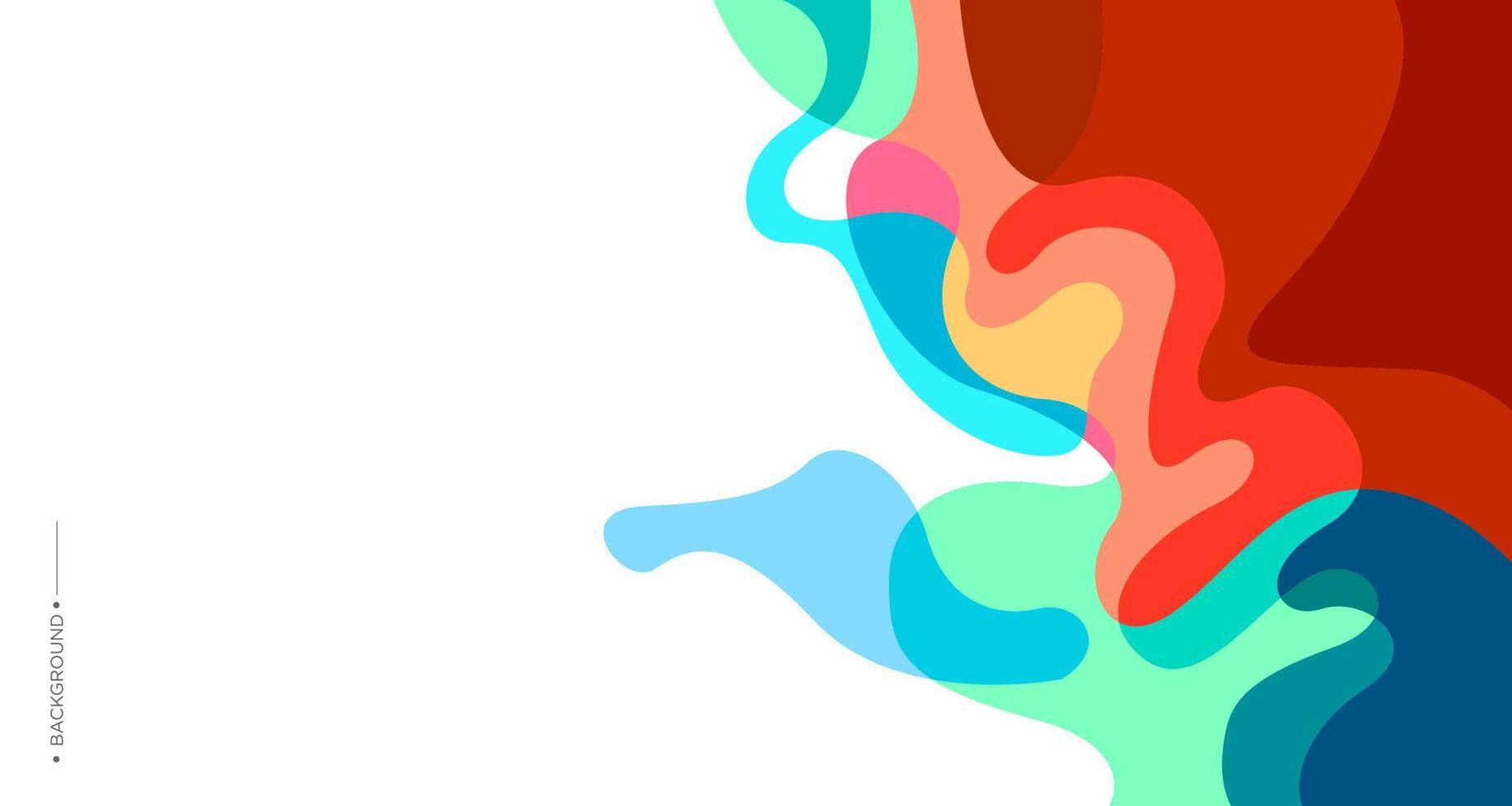 färgglad abstrakt vätska och flytande bakgrund för banner vektor