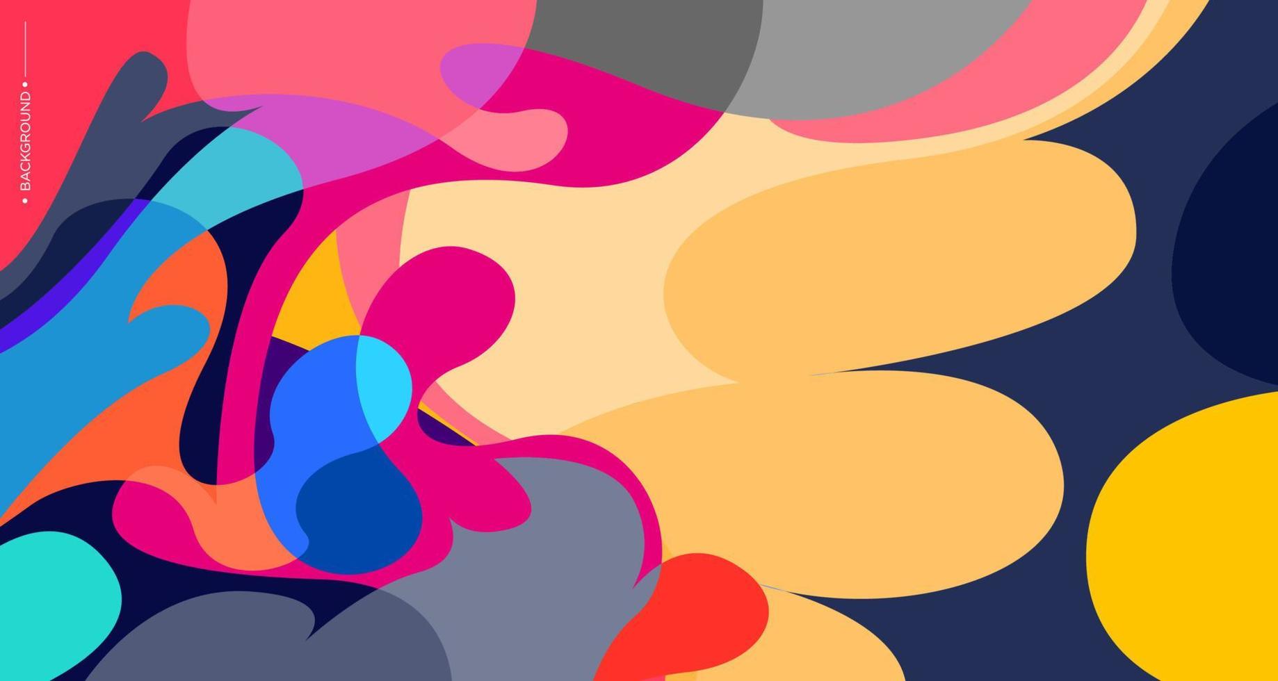 färgglad abstrakt vätska och flytande bakgrund för banner vektor