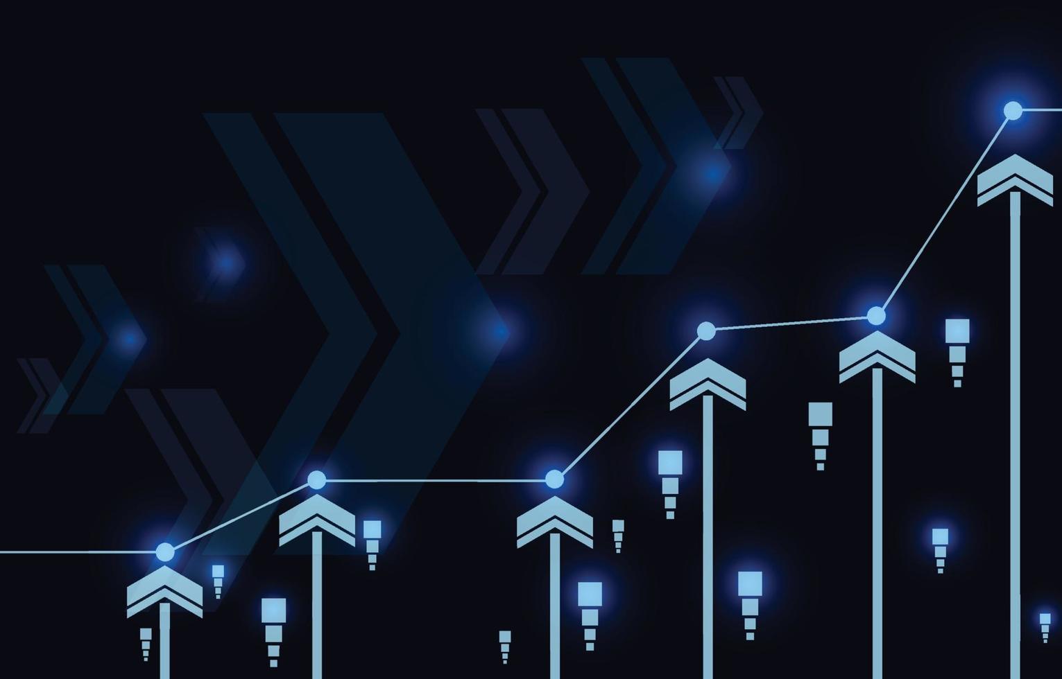 schaltung, die punkte und linien verbindet. abstrakter hintergrund. molekültechnologie mit polygonalen formen, verbindungsstruktur. Big-Data-Visualisierung, Diagrammwachstum, futuristisches Illustrationsvektordesign vektor