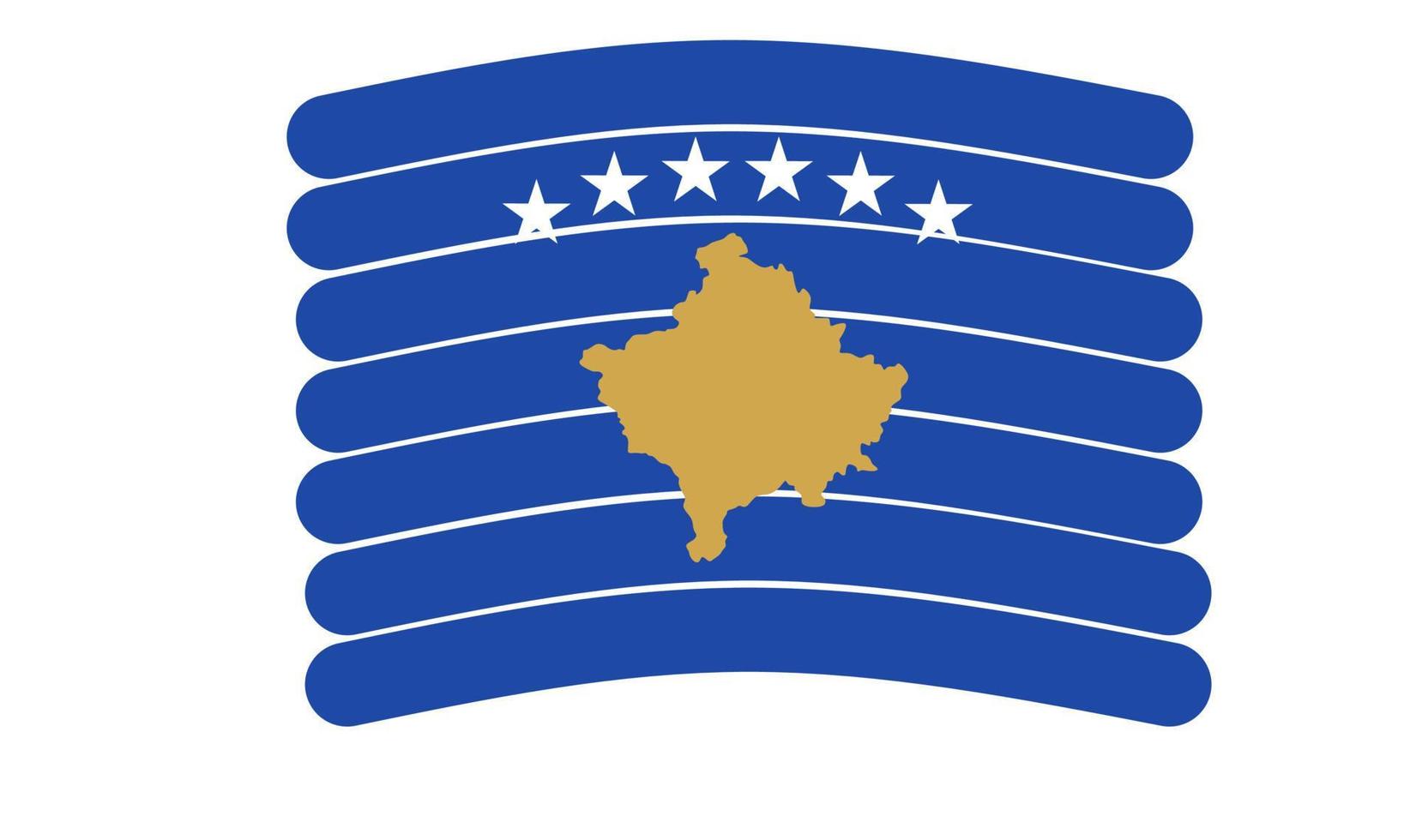 flagge von kosovo vektor