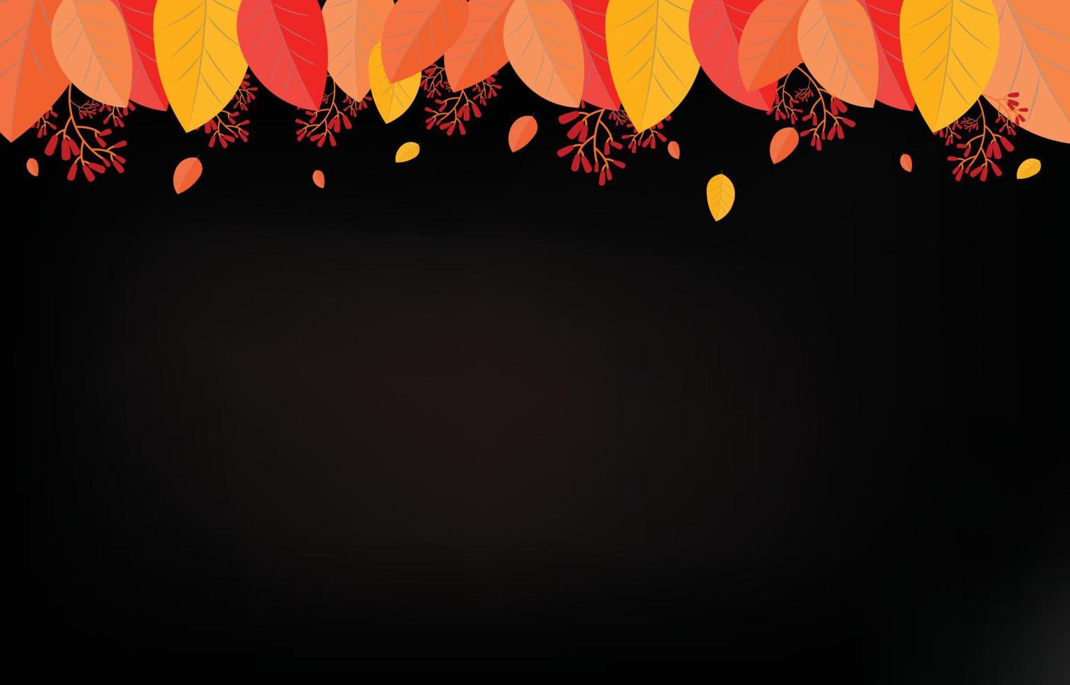höst bakgrund med löv gyllene gul. höstkoncept, för tapeter, vykort, gratulationskort, webbsidor, banners, onlineförsäljning. vektor illustration