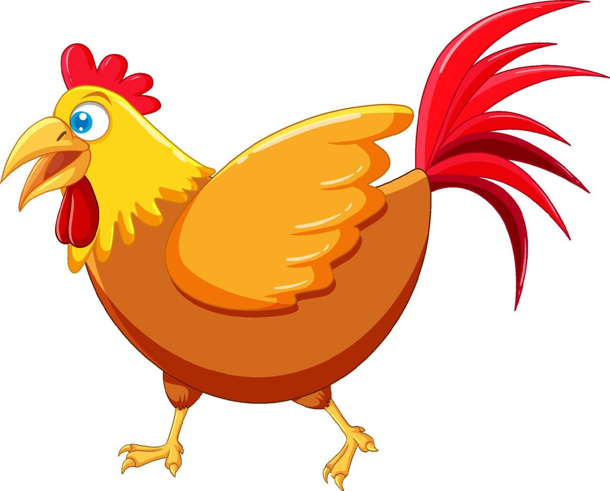en seriefigur med kyckling vektor