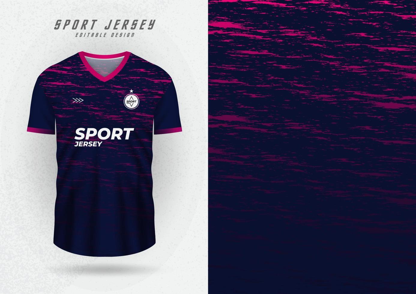 Mockup-Hintergrund für ein marineblaues Trikot mit rosa Muster. vektor