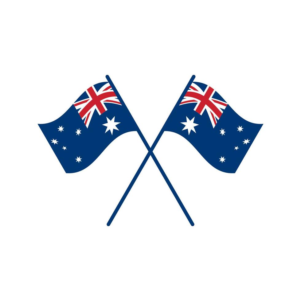 Australiens ursprungliga flagga. vektor bakgrund