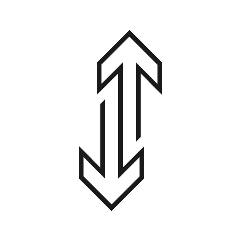 pilar disposition ikon vektor linjär stil modern design